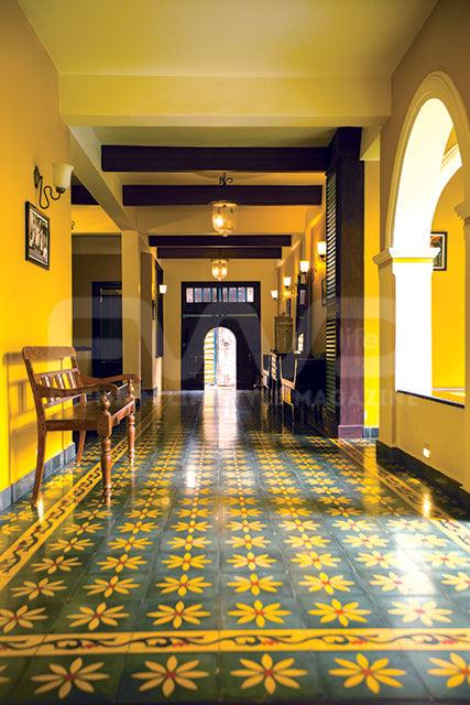 Serenity Floral athangudi Tiles - bharatnatural