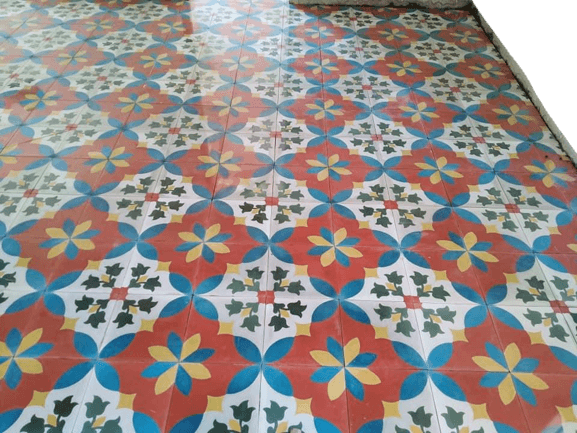 Tonal Unity Athangudi Tiles - bharatnatural