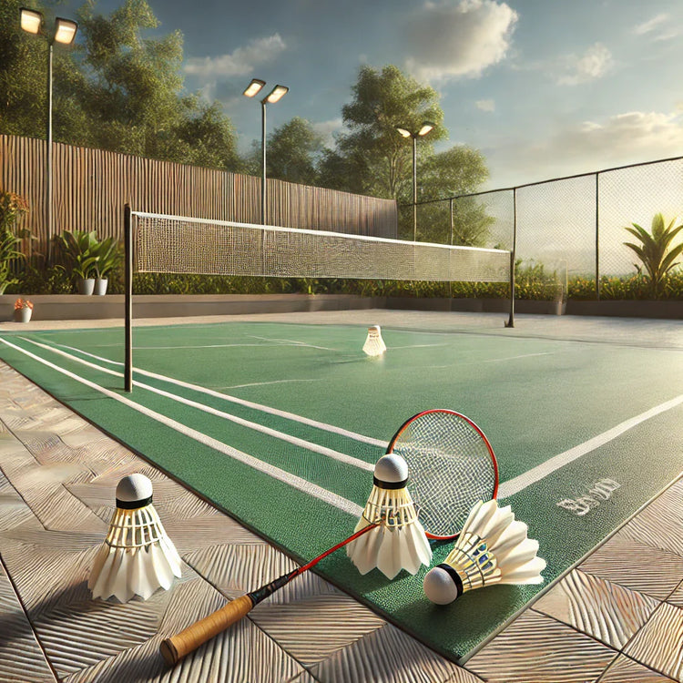 Badminton Court Flooring & Equipment - bharatnatural