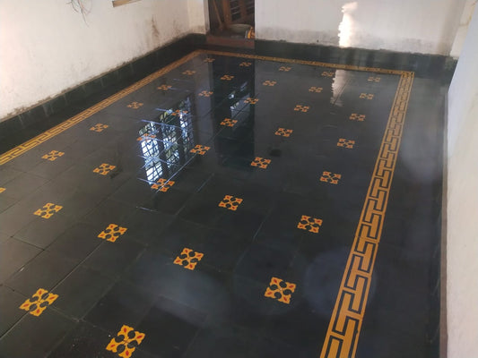 Blooming Flower Athangudi Tiles - bharatnatural
