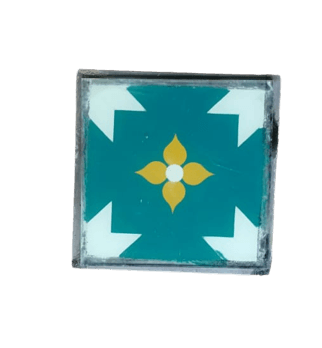 Floral Compass Athangudi Tiles - bharatnatural