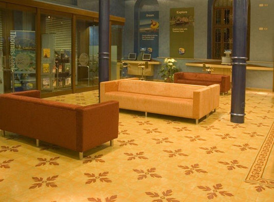 Floral Oasis Athangudi Tiles - bharatnatural