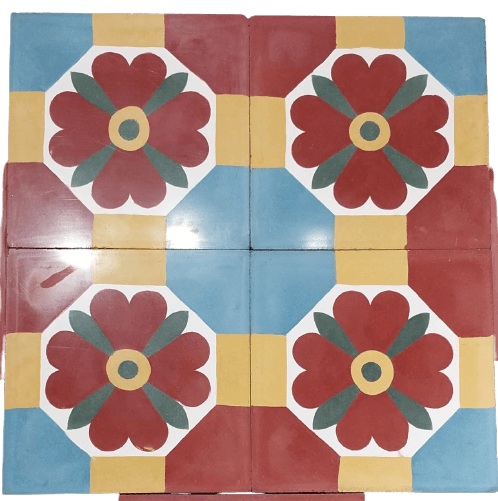 Nava Pushpam Athangudi Tiles - bharatnatural