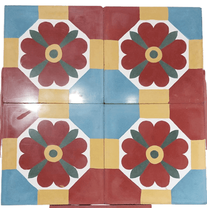 Nava Pushpam Athangudi Tiles - bharatnatural