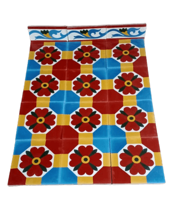 Nava Pushpam Athangudi Tiles - bharatnatural