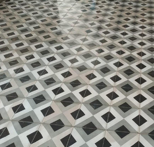 Nested Square Athangudi Tiles - bharatnatural