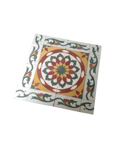 Sunflower Mirage Athangudi TIles - bharatnatural