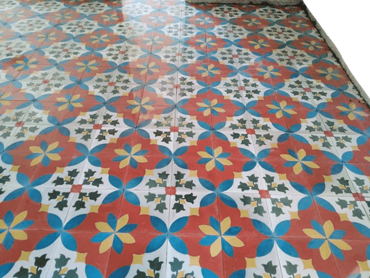 Tonal Unity Athangudi Tiles - bharatnatural