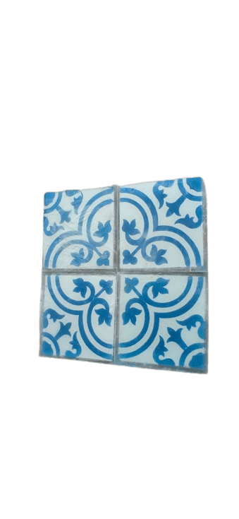 Trinity Blossom Athangudi Tiles - bharatnatural
