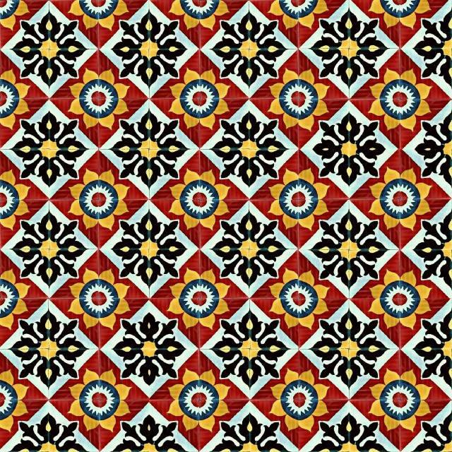 Wild Serenity Athangudi Tiles - bharatnatural