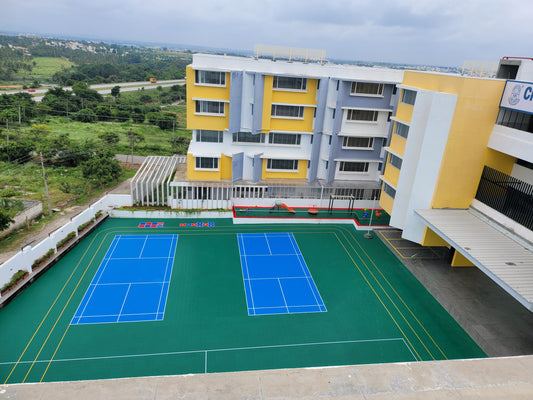 Badminton court PP tiles - bharatnatural