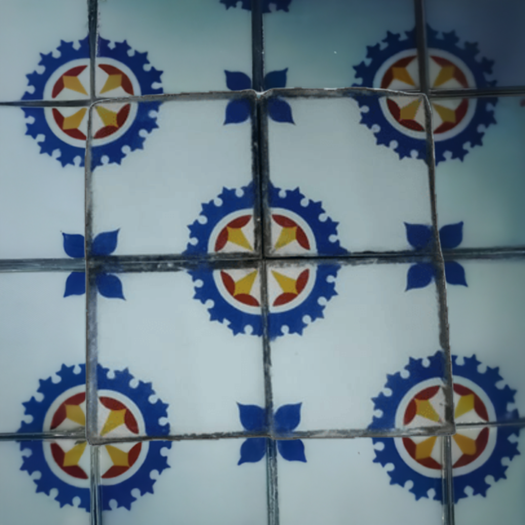 Central Cone Athangudi Tiles - bharatnatural