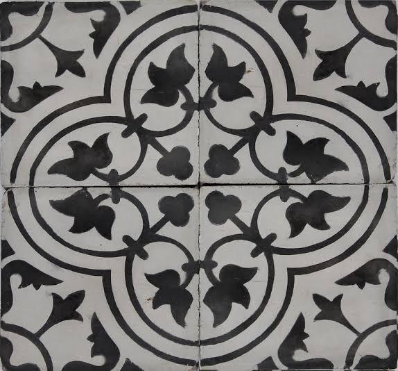 Dual Flower athangudi Tiles - bharatnatural