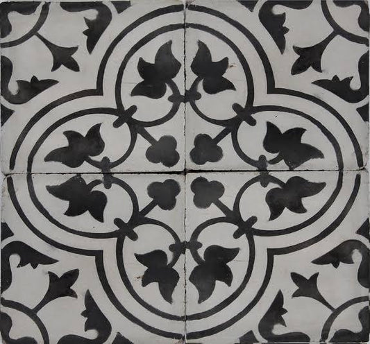 Dual Flower athangudi Tiles - bharatnatural